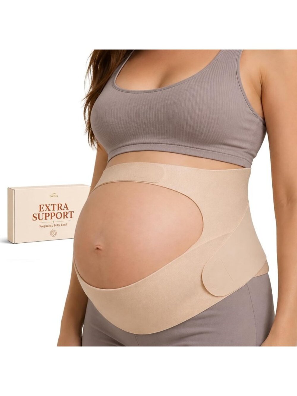 Extra-Wide Pregnancy Belly Band for Back Support, Hips & Pelvis Relief